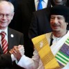 Президент Европы Ван Ромп пойман на двуличных отношениях с Каддафи.